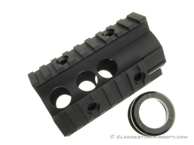 ZCI 4in Aluminum RIS Foregrip - Click Image to Close