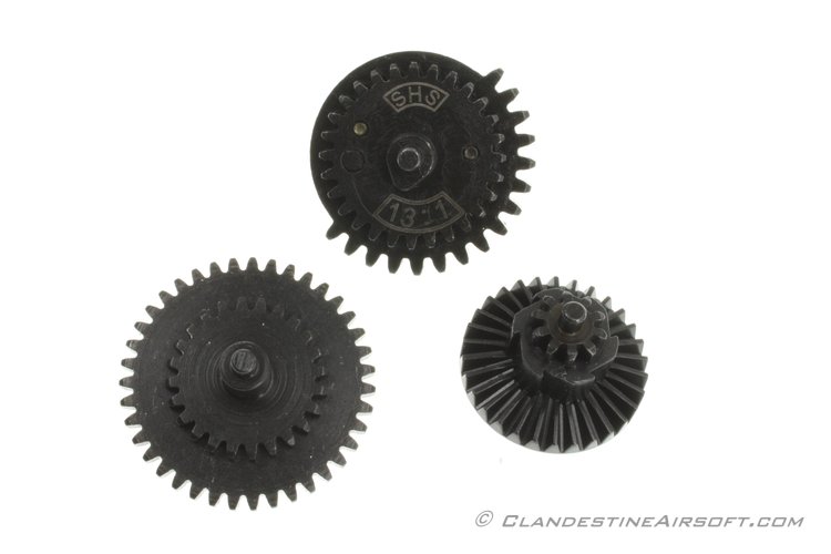 AIRSOFT HIGH SPEED 13:1 GEAR SET LONEX ASG MIKE4 47 V2 V3 HIGH DENSITY STEEL 