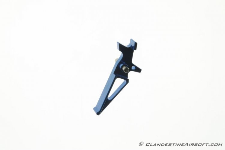 SHS CNC Aluminum M4 Straight Trigger - Blue - Click Image to Close