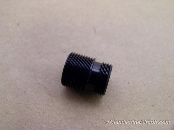 GMT CW 13mm to CCW 14mm Barrel Thread Adapter - Click Image to Close